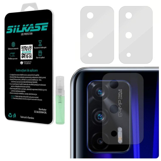 Set folii SILKASE pentru Realme GT, 3 buc, protectie camera silicon, regenerabile, antibacteriene (SILKASE, Set Folii Camere silicon) by www.silkase.ro Set folii SILKASE pentru Realme GT, 3 buc, protectie camera silicon, regenerabile, antibacteriene (GT 5G, C0215) by www.silkase.ro