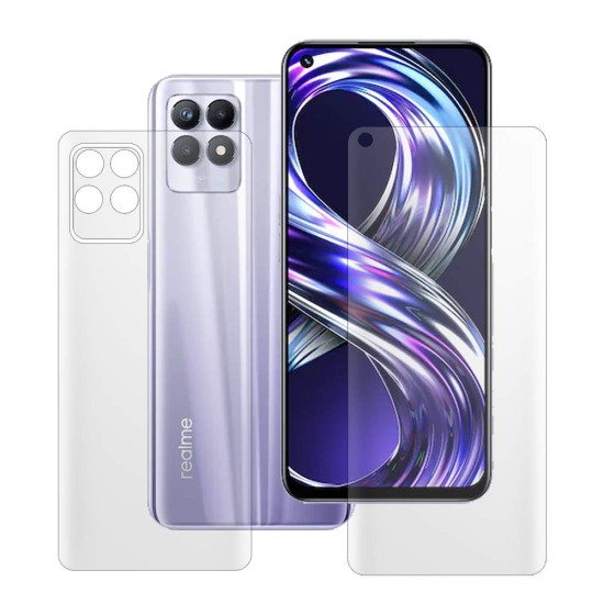 Set 2 folii mate SILKASE pentru Realme 8i, protectie telefon, silicon regenerabil (C25Y, F4100) by www.silkase.ro