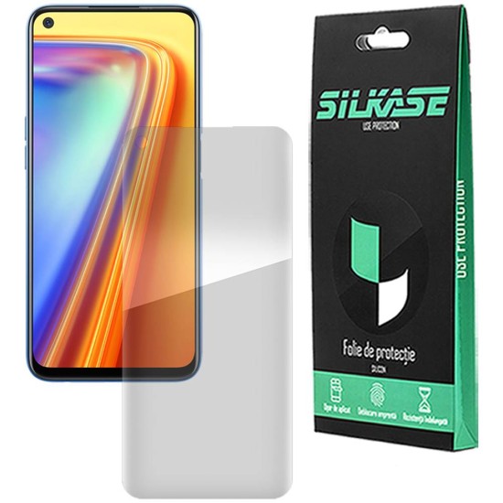 Folie silicon pentru Realme 7 , SILKASE, Gel TPU, antibacterian, regenerabila (7, F0158) by www.silkase.ro