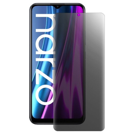 Folie privacy mata SILKASE pentru Realme Narzo 50i, protectie ecran, silicon regenerabil (GT Master, F4238) by www.silkase.ro