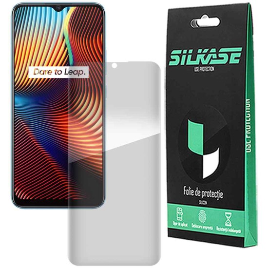 Folie silicon pentru Realme 7i , SILKASE, Gel TPU, antibacterian, regenerabila (7i, F0162) by www.silkase.ro