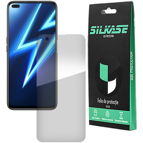 Folie silicon pentru Realme 6 Pro, SILKASE, Gel TPU, antibacterian, regenerabila (6 Pro, F0165) by www.silkase.ro