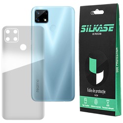 Folie spate silicon Realme 7i, SILKASE, Gel TPU, antibacterian, regenerabila