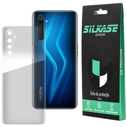 Folie spate silicon pentru Realme 6 Pro, SILKASE, Gel TPU, antibacterian, regenerabila