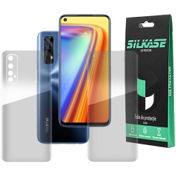 Set folii silicon pentru Realme 7 , SILKASE, Gel TPU, antibacterian, regenerabila