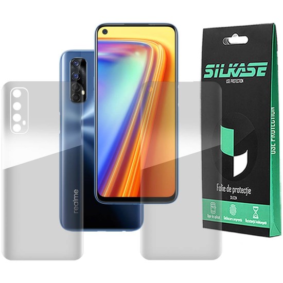 Set folii silicon pentru Realme 7 , SILKASE, Gel TPU, antibacterian, regenerabila (7, F0531) by www.silkase.ro