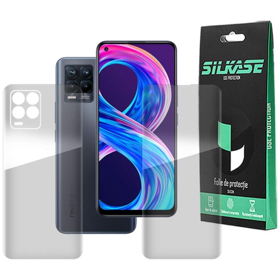 Set folii SILKASE pentru Realme 8, protectie telefon, silicon regenerabil (SILKASE, Set Folii Lucioase) by www.silkase.ro Set folii SILKASE pentru Realme 8, protectie telefon, silicon regenerabil (8, F2062) by www.silkase.ro