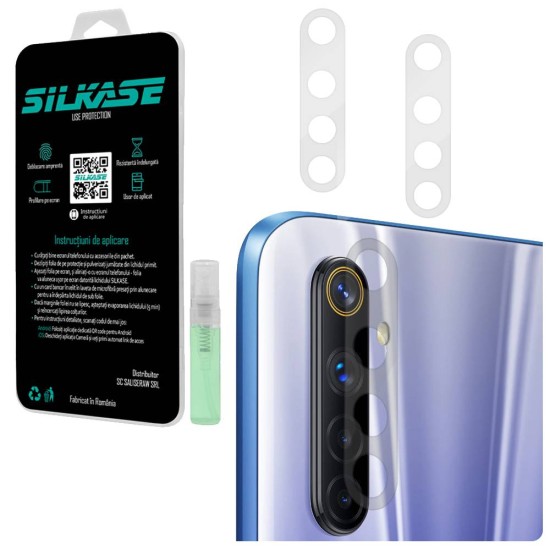 Set folii SILKASE pentru Realme 6i, 3 buc, protectie camera silicon, regenerabile, antibacteriene (6i, C0141) by www.silkase.ro