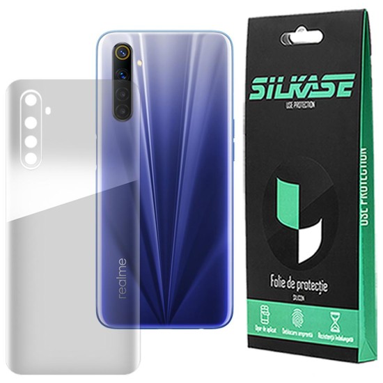 Folie spate mata SILKASE pentru Realme 6, protectie spate, silicon regenerabil (6, F2503) by www.silkase.ro