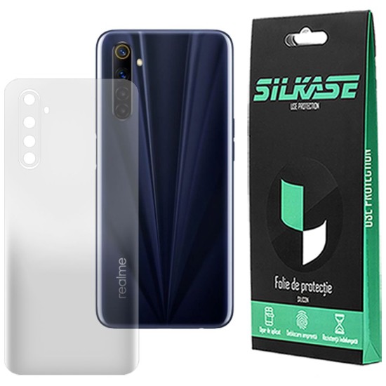 Folie spate mata SILKASE pentru Realme 6S, protectie spate, silicon regenerabil (6s, F2507) by www.silkase.ro