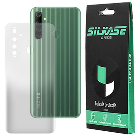 Folie spate mata SILKASE pentru Realme 6i, protectie spate, silicon regenerabil (6i, F2518) by www.silkase.ro