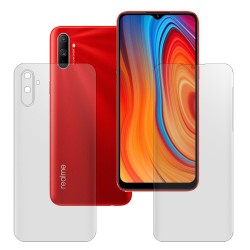 Set 2 folii mate SILKASE pentru Realme C3, protectie telefon, silicon regenerabil