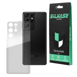 Folie spate compatibila cu Samsung S21 Ultra, SILKASE, Gel TPU, antibacterian, regenerabila Folie spate compatibila cu Samsung S21 Ultra, SILKASE, Gel TPU, antibacterian, regenerabila