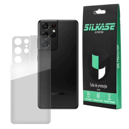 Folie spate compatibila cu Samsung S21 Ultra, SILKASE, Gel TPU, antibacterian, regenerabila (SILKASE, Telefoane Samsung) by www.silkase.ro Folie spate compatibila cu Samsung S21 Ultra, SILKASE, Gel TPU, antibacterian, regenerabila (Telefoane Samsung, F0206) by www.silkase.ro