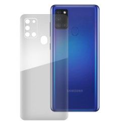 Folie spate silicon pentru Samsung A21s, SILKASE, Gel TPU, antibacterian, regenerabila