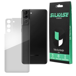 Folie spate compatibila cu Samsung S21, SILKASE, Gel TPU, antibacterian, regenerabila