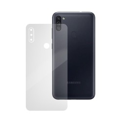 Folie spate silicon Samsung Galaxy M11, SILKASE, Gel TPU, antibacterian, regenerabila