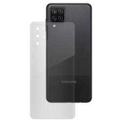 Folie spate silicon compatibila cu Samsung A12, SILKASE, Gel TPU, antibacterian, regenerabila