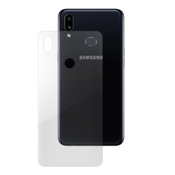 Folie spate silicon pentru Samsung A10s, SILKASE, Gel TPU, antibacterian, regenerabila