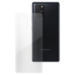 Folie spate silicon pentru Samsung S10 Lite, SILKASE, Gel TPU, antibacterian, regenerabila