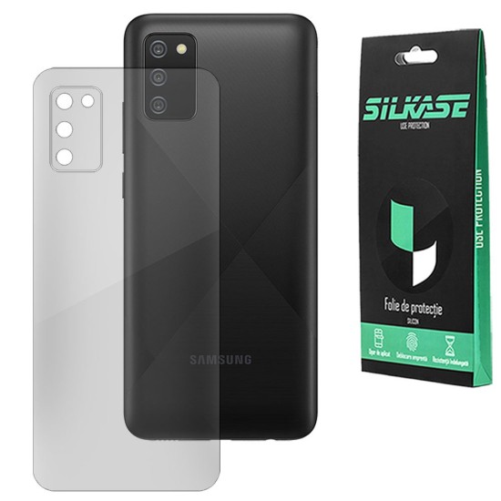 Folie spate silicon compatibila cu Samsung A02s, SILKASE, Gel TPU, antibacterian, regenerabila (SILKASE, Telefoane Samsung) by www.silkase.ro Folie spate silicon compatibila cu Samsung A02s, SILKASE, Gel TPU, antibacterian, regenerabila (Telefoane Samsung, F0237) by www.silkase.ro