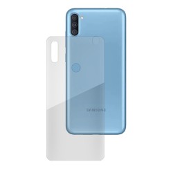 Folie spate silicon pentru Samsung A11, SILKASE, Gel TPU, antibacterian, regenerabila
