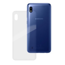 Folie spate silicon pentru Samsung A10, SILKASE, Gel TPU, antibacterian, regenerabila