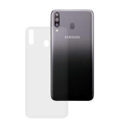 Folie spate silicon pentru Samsung A40s, SILKASE, Gel TPU, antibacterian, regenerabila