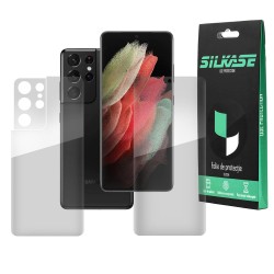Set Folii compatibile cu Samsung S21 Ultra, SILKASE, Gel TPU, antibacterian, regenerabila Set Folii compatibile cu Samsung S21 Ultra, SILKASE, Gel TPU, antibacterian, regenerabila