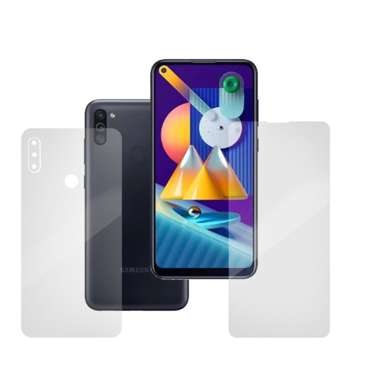 Set folii silicon pentru Samsung Galaxy M11, SILKASE, Gel TPU, antibacterian, regenerabila (SILKASE, Telefoane Samsung) by www.silkase.ro Set folii silicon pentru Samsung Galaxy M11, SILKASE, Gel TPU, antibacterian, regenerabila (Telefoane Samsung, F0403) by www.silkase.ro