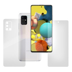 Set folii silicon pentru Samsung A51 5G, SILKASE, Gel TPU, antibacterian, regenerabil Set folii silicon pentru Samsung A51 5G, SILKASE, Gel TPU, antibacterian, regenerabil