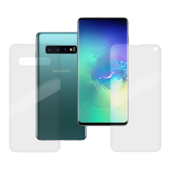 Set folii silicon pentru Samsung S10, SILKASE, Gel TPU, antibacterian, regenerabil (SILKASE, Telefoane Samsung) by www.silkase.ro Set folii silicon pentru Samsung S10, SILKASE, Gel TPU, antibacterian, regenerabil (Telefoane Samsung, F0415) by www.silkase.ro