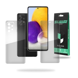 Set folii silicon pentru Samsung A72, SILKASE, Gel TPU, antibacterian, regenerabila