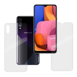 Set folii silicon pentru Samsung A30s, SILKASE, Gel TPU, antibacterian, regenerabil