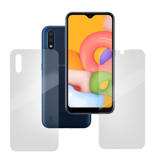 Set folii silicon pentru Samsung A01, SILKASE, Gel TPU, antibacterian, regenerabil (SILKASE, Telefoane Samsung) by www.silkase.ro Set folii silicon pentru Samsung A01, SILKASE, Gel TPU, antibacterian, regenerabil (Telefoane Samsung, F0424) by www.silkase.ro