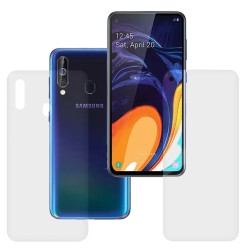 Set folii silicon pentru Samsung A60, SILKASE, Gel TPU, antibacterian, regenerabil