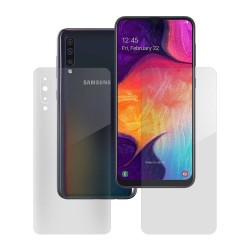 Set folii silicon pentru Samsung A50s, SILKASE, Gel TPU, antibacterian, regenerabil