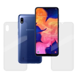 Set folii silicon pentru Samsung A10, SILKASE, Gel TPU, antibacterian, regenerabil