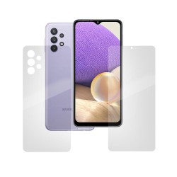 Set Folii compatibile cu Samsung Galaxy A32, SILKASE, Gel TPU, antibacterian, regenerabila
