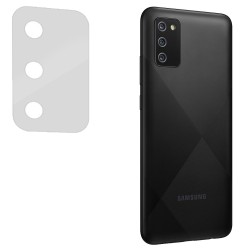 Set folii SILKASE pentru Samsung A02s, 3 buc, protectie camera silicon, regenerabile, antibacteriene