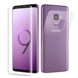 Set folii 3D Samsung Galaxy S9+ Plus, SILKASE, Gel Silicon TPU, Regenerabil, fata / spate