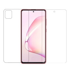 Set folii regenerabile 3D Samsung Note 10 Lite, SILKASE Mage, Gel Silicon TPU, Regenerabil fata /spate