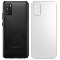 Folie spate mata SILKASE pentru Samsung A02s, protectie spate, silicon regenerabil