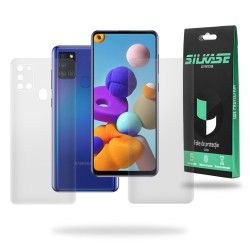 Set 2 folii mate SILKASE pentru Samsung A21s, protectie telefon, silicon regenerabil