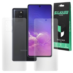 Set 2 folii mate SILKASE pentru Samsung S10 LITE, protectie telefon, silicon regenerabil Set 2 folii mate SILKASE pentru Samsung S10 LITE, protectie telefon, silicon regenerabil