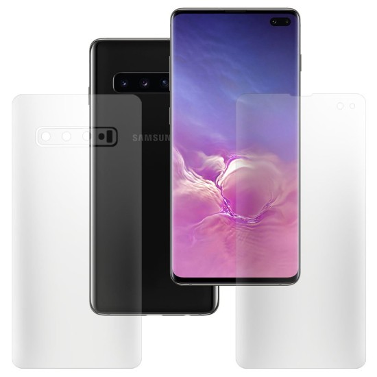 Set 2 folii mate SILKASE pentru Samsung S10 Plus, protectie telefon, silicon regenerabil (Telefoane Samsung, F2607) by www.silkase.ro