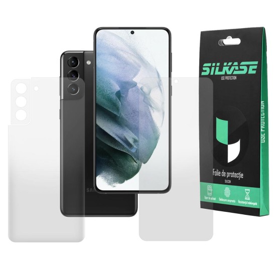 Set 2 folii mate SILKASE pentru Samsung S21, protectie telefon, silicon regenerabil (Telefoane Samsung, F2613) by www.silkase.ro