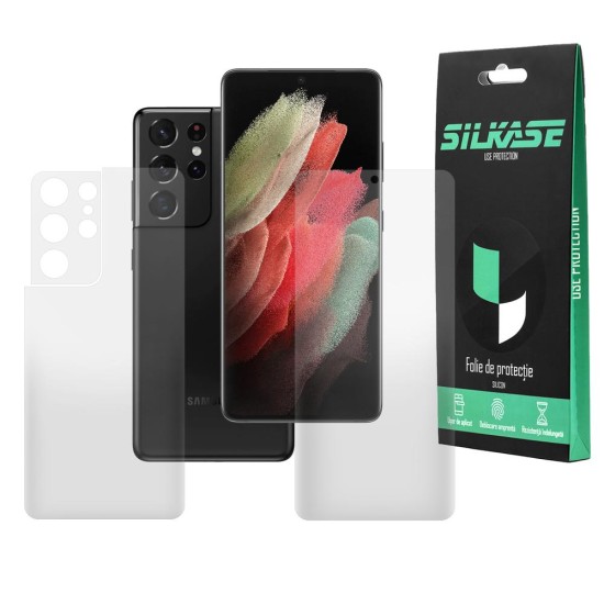 Set 2 folii mate SILKASE pentru Samsung S21 Ultra, protectie telefon, silicon regenerabil (SILKASE, Telefoane Samsung) by www.silkase.ro Set 2 folii mate SILKASE pentru Samsung S21 Ultra, protectie telefon, silicon regenerabil (Telefoane Samsung, F2615) by www.silkase.ro