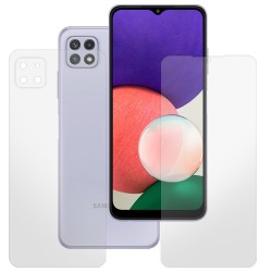 Set 2 folii mate SILKASE pentru Samsung Galaxy A22, protectie telefon, silicon regenerabil