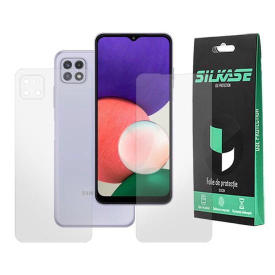 Set 2 folii mate SILKASE pentru Samsung Galaxy A22 5G, protectie telefon, silicon regenerabil (SILKASE, Telefoane Samsung) by www.silkase.ro Set 2 folii mate SILKASE pentru Samsung Galaxy A22 5G, protectie telefon, silicon regenerabil (Telefoane Samsung, F3010) by www.silkase.ro